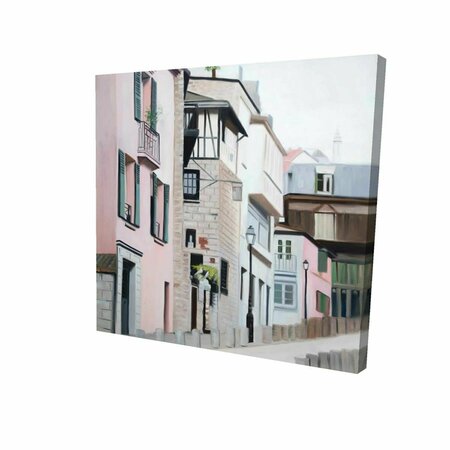 BEGIN HOME DECOR 32 x 32 in. Street In Montmartre In Paris-Print on Canvas 2080-3232-CI372